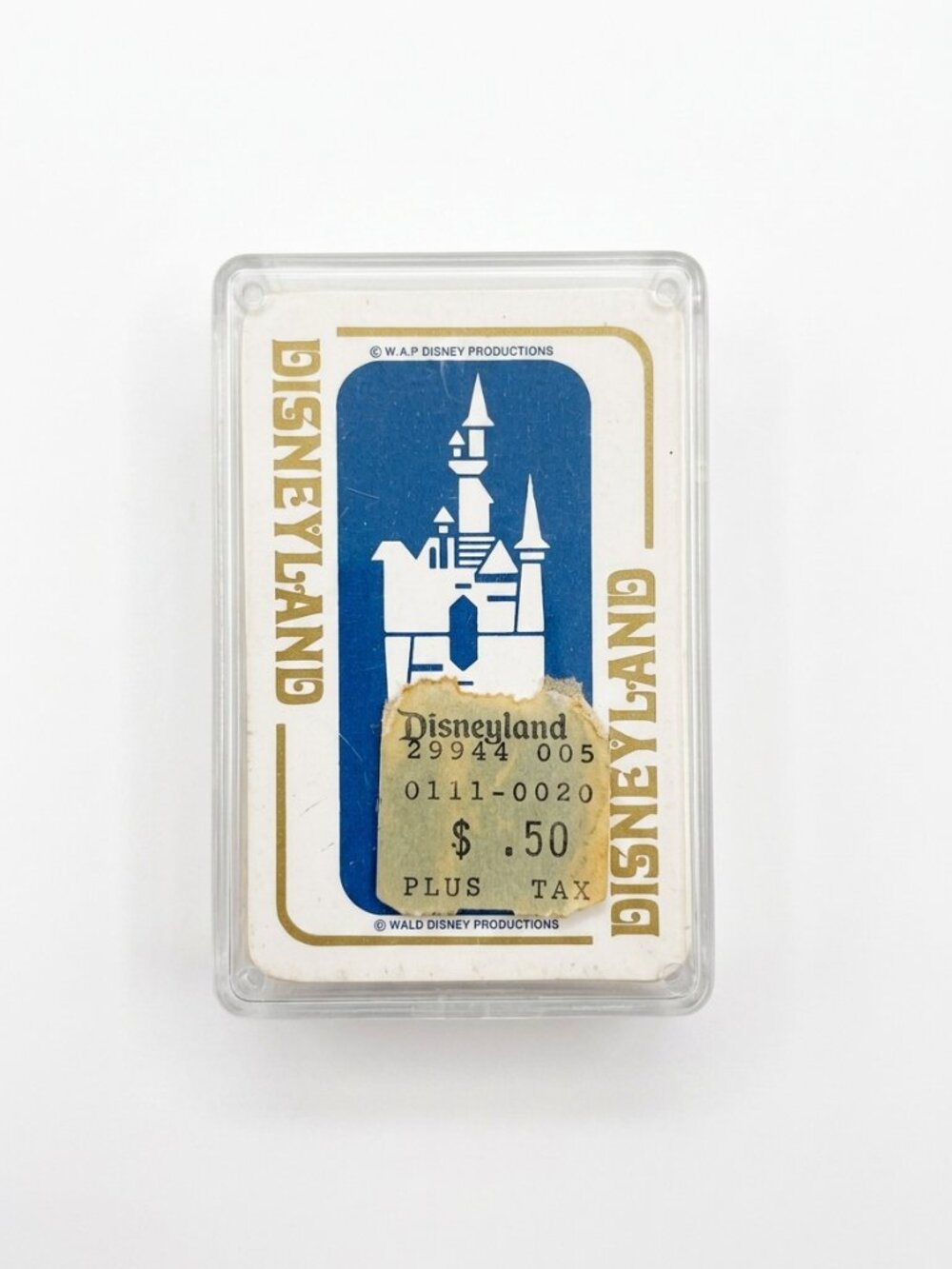 Vintage Disneyland Mini Playing Cards • 1960s WDP • Original Case/Price Sticker - Picture 2 of 4